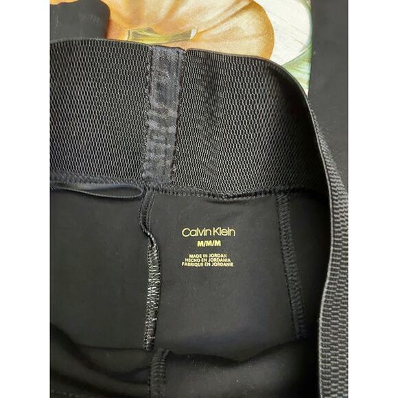 Calvin Klein Women's Power Stretch Black Leggins Medium Size 27" x 24" - Picture 6 of 6